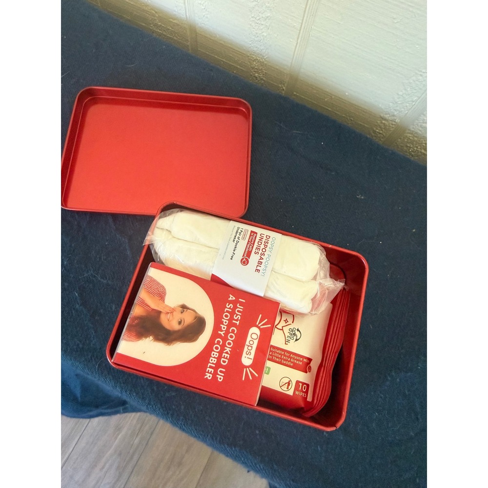 Shart Survival Kit Gag Gift Emergency Poo Guard Tin 5 Items White Elephant Prank - Picture 5 of 5